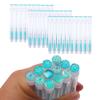 60 Pcs Lash Disposable Mascara Brushes Diamond Eyelash Spoolies Makeup Brush Mascara Wand in Sanitary Tube Lash Supplies (Turquoise) view 2