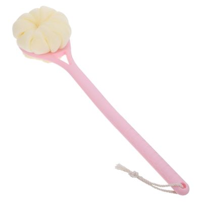 1pc Bath Brush Practical Bath Ball Body Cleaner Long-Handled Bath Ball Shower Ball Back Cleaner Scrubber Ball Massage Back Brush Bathroom Accessory Portable Bath Ball Bath Supply