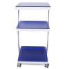 3 Layer Salon SPA Trolley Stand Cart Beauty Machine Bracket, Beauty Tattoo Rolling Cart Tray with 4 Wheels Cart Stand for Barber Shop, Spa Center, Home view 4