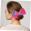 Beaupretty Elegant Bow Hair Curler Fabric Hairbands for Messy Bun Maker Women Random Color view 4