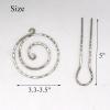 ansulen Bun Maker for Hair Bun Cover Metal Bun Holder with Hair Fork Durable Hair Clips for Women Girls Sturdy Hair Bun Cage for Thin Hair Silver Hair Accessories Christmas Gift view 2