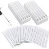 Tattoo Needles 50PCS - LEEYUKA Stick and Poke Needles Mixed Sizes 3RL 5RL 7RL 9RL 3RS 5RS 7RS 9RS 5M1 7M1 Assorted view 1