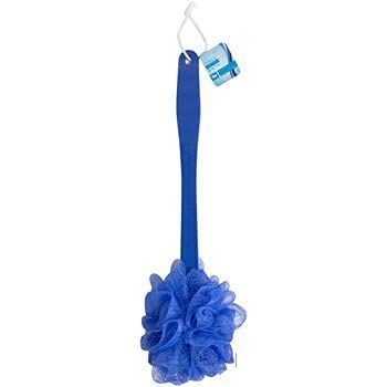 Bath Sponge with Handle 15.75 inches L 3 Assorted White Blue Grey HBA, Case of 24