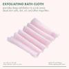EcoTools Bath Cloth, Exfoliating Washcloth For Shower & Bath, Expands Up To 3 Feet, Remove Dry Skin, Body Scrubber For Exfoliation & Deep Cleansing, Eco Friendly & Cruelty-Free, Pink, Pack of 6 view 2