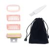 LinMei Razor Replacement Head Compatible for Finishing Touch Flawless Body Rechargeable Ladies Shaver and Trimmer with 3 Shaver Guide Combs, 2 Cleaning Brush, Bag view 1