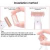LinMei Razor Replacement Head Compatible for Finishing Touch Flawless Body Rechargeable Ladies Shaver and Trimmer with 3 Shaver Guide Combs, 2 Cleaning Brush, Bag view 3