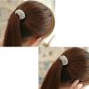 Xiwstar 2Pcs Crystal Elastic Hair Ties Sparkling Rhinestone Ponytail Holder Scrunchies Stretchy Hair Band for Women Girls view 4