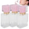 Dioche 50ml Refillable Perfume Bottle, Glass Spray Transparent Liquid Empty Atomizer Container Portable Empty Glass Perfume Atomizer Bottle() view 4