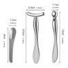 3 Pcs Metal Eye Cream Applicator Tool, Eye Roller Massage Sticks and Makeup Cream Spoon, Facial Massager for Reducing Puffiness Wrinkle Dark Circles view 3