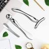 3 Pcs Metal Eye Cream Applicator Tool, Eye Roller Massage Sticks and Makeup Cream Spoon, Facial Massager for Reducing Puffiness Wrinkle Dark Circles view 4