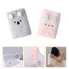 Cabilock 2pcs Cute Cartoon Hair Drying Towels Fast Drying Coral Fleece Hair Wraps for Quick Absorbent Shower Hats and Grey for Home and Travel view 3