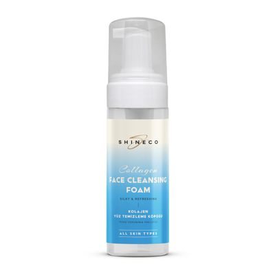 SHINECO Facial Cleansing Foam 150 mL Gentle & Deep Cleansing Tea Tree, Collagen, Aloe Vera Variants (Collagen Foam)