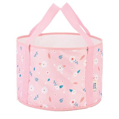ESTELLEF Portable Travel Foot Bath Tub Folding Bucket Collapsible Bucket for Soaking Feet Washing Vegetables and Fruits,Outdoor,Camping (Color : A, Size : Large)