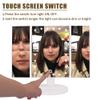 24LED Magnifier Makeup Mirror. 2 Sides 1X Magnification Mirror 1 Side 2X Magnification Mirror 1 Side 3X Magnification Mirror 180 Degree Universal Shaft Touch Switch White USB Plug-in view 2