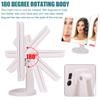 24LED Magnifier Makeup Mirror. 2 Sides 1X Magnification Mirror 1 Side 2X Magnification Mirror 1 Side 3X Magnification Mirror 180 Degree Universal Shaft Touch Switch White USB Plug-in view 4