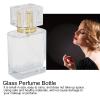 50ml Perfume Bottle - Glass Spray Perfume Bottle with Spray Applicator Empty Atomizer Bottle Perfume Refillable Bottle Liquid Container Transparent Perfume Spray Perfume Atomizer Bottle(03) view 3