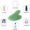 Authentic Gua Sha Jade Stones Asian Owned, GuaSha Facial Tool, Face Body Massage SPA Acupuncture Therapy Trigger Point Treatment (Aventurine) view 3