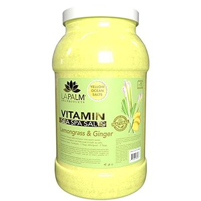 LaPalm Sea Spa Salts 1 Gallon | Lemongrass & Ginger