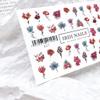 IBDI Flower Nail Decals / Sliders #527 for Manicure or Pedicure, Decal for Nails, Slider for Manicures and Pedicures, Nail Art view 1