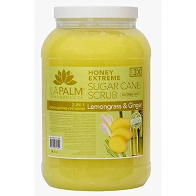 La Palm EXTREME SUGAR SCRUB |1 gallon | Lemongrass & Ginger
