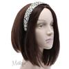1.5 Inch Padded Headband with Velour Leopard Print - Cream view 3