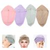 Beaupretty 4pcs Quick Drying Hair Towels for Women Ultra Absorbent Microfiber Hair Drying Caps Lightweight for Bath Gym Travel Solid Colors view 4