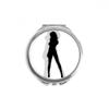 Hot Beautiful Woman Figure Outline Hand Compact Mirror Round Portable Pocket Glass view 1