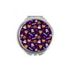 Pumpkin Happy Ghost Fear Halloween Hand Compact Mirror Round Portable Pocket Glass view 1