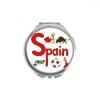 Spain National symbol Landmark Pattern Hand Compact Mirror Round Portable Pocket Glass view 1