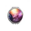 Planet Earth Red Blue Colorful Hand Compact Mirror Round Portable Pocket Glass view 1