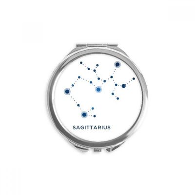 Sagittarius Constellation Sign Zodiac Hand Compact Mirror Round Portable Pocket Glass