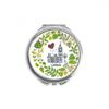 Big Ben London England Illustration Hand Compact Mirror Round Portable Pocket Glass view 1
