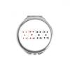 5 Heart Spade Diamond Club Pattern Hand Compact Mirror Round Portable Pocket Glass view 1