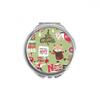 mas Animal Merry mas Festival Hand Compact Mirror Round Portable Pocket Glass view 1