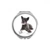Dog Pet Animal Photography Pictures Hand Compact Mirror Round Portable Pocket Glass view 1