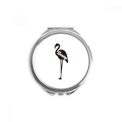 Flango Black And White Animal Hand Compact Mirror Round Portable Pocket Glass