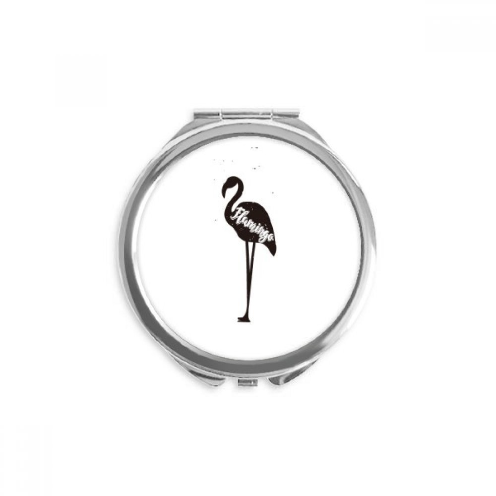Flango Black And White Animal Hand Compact Mirror Round Portable Pocket Glass