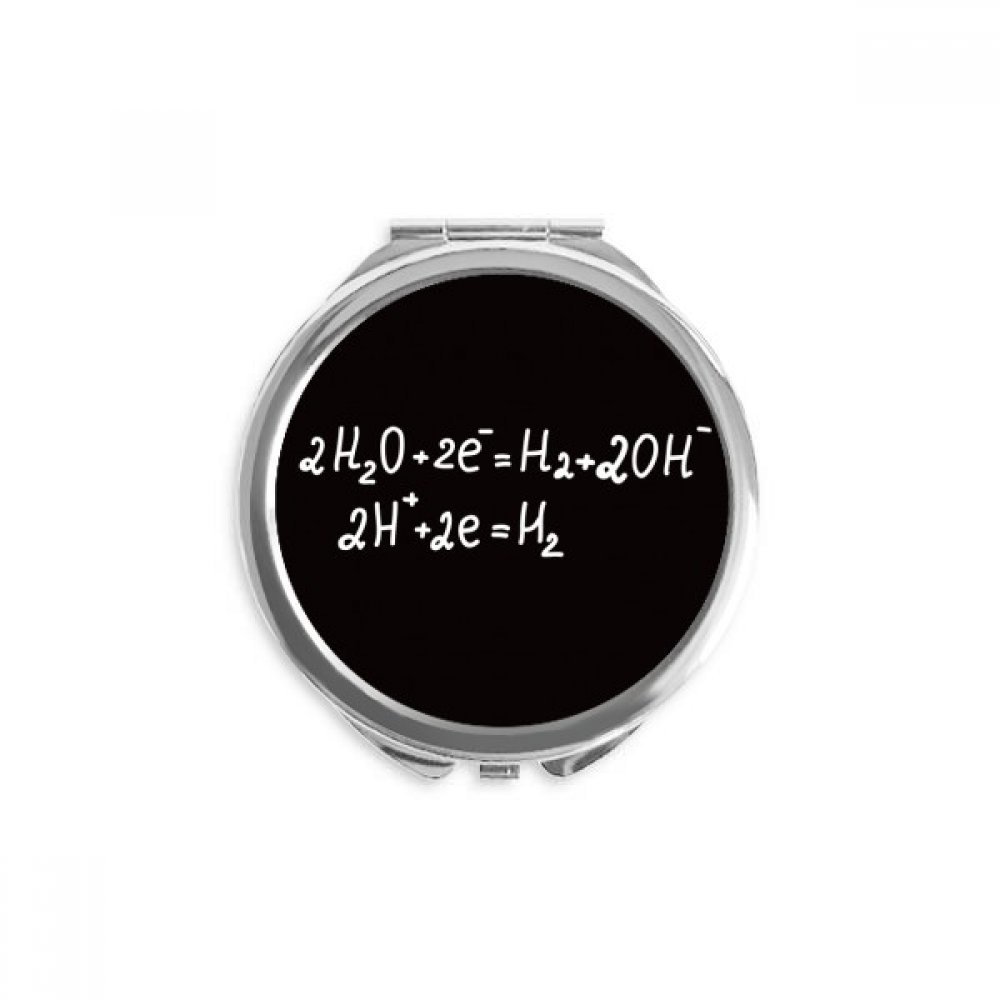 Chestry Kowledge Electrolysis of Water Hand Compact Mirror Round Portable Pocket Glass