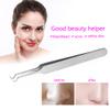 Blackhead Extractor Tweezer, 3.4in Stainless Steel Curved Hook Oblique Straight Clip Tweezer for Remove Comedones Whitehead Acne(#1) view 3