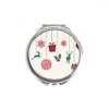 mas Elk Snowflake Heart Festival Hand Compact Mirror Round Portable Pocket Glass view 1