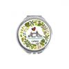 Tower Bridge London England Illustration Hand Compact Mirror Round Portable Pocket Glass view 1