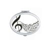Flappg Music Notes Treble Clef Mirror Oval Portable Hand Pocket Makeup view 1