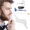 Beard Grooming Kit for Men, Beard Shaping Tool,with Beard Stencil Shaping & Grooming Mustache and Beard Comb kit for Modern Men with Hair Grooming view 1