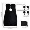 Beard Bib, Beard Apron for Men Shaving and Trimming,Beard Catcher for Shaving, Non-Stick and Waterproof Beard Shaving Cloth with 4pcs Suction Cups and Travel Pouch, Good Gift for Dad/Men(Black) view 2