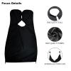 Beard Bib, Beard Apron for Men Shaving and Trimming,Beard Catcher for Shaving, Non-Stick and Waterproof Beard Shaving Cloth with 4pcs Suction Cups and Travel Pouch, Good Gift for Dad/Men(Black) view 3