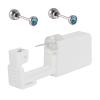 CHUANCI Pair Disposable Sterile Ear Piercing Unit Ear Cartilage Tragus Helix Piercing Gun NO Pain Piercer Tool Machine Choose Design (Pair 4mm Auqa Zircon) view 1