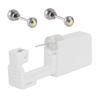 CHUANCI Pair Disposable Sterile Ear Piercing Unit Ear Cartilage Tragus Helix Piercing Gun NO Pain Piercer Tool Machine Choose Design (Pair 4mm AB Zircon) view 1