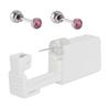 CHUANCI Pair Disposable Sterile Ear Piercing Unit Ear Cartilage Tragus Helix Piercing Gun NO Pain Piercer Tool Machine Choose Design (Pair 4mm Pink Zircon) view 1