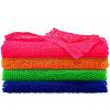 4 Pieces African Net Bath Sponge African Exfoliating Long Net Sponge Exfoliating Shower Body Scrubber Skin Smoother for Daily Use(Green, Orange, Pink, Blue, 25.6 x 11.8 inch) view 1
