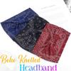 CAKURE Boho Wide Headbands Knotted Head Wraps African Head Scarf Motorcycle Hair Accessories for Women and Girls (Pack of 3) (Set-1) view 2